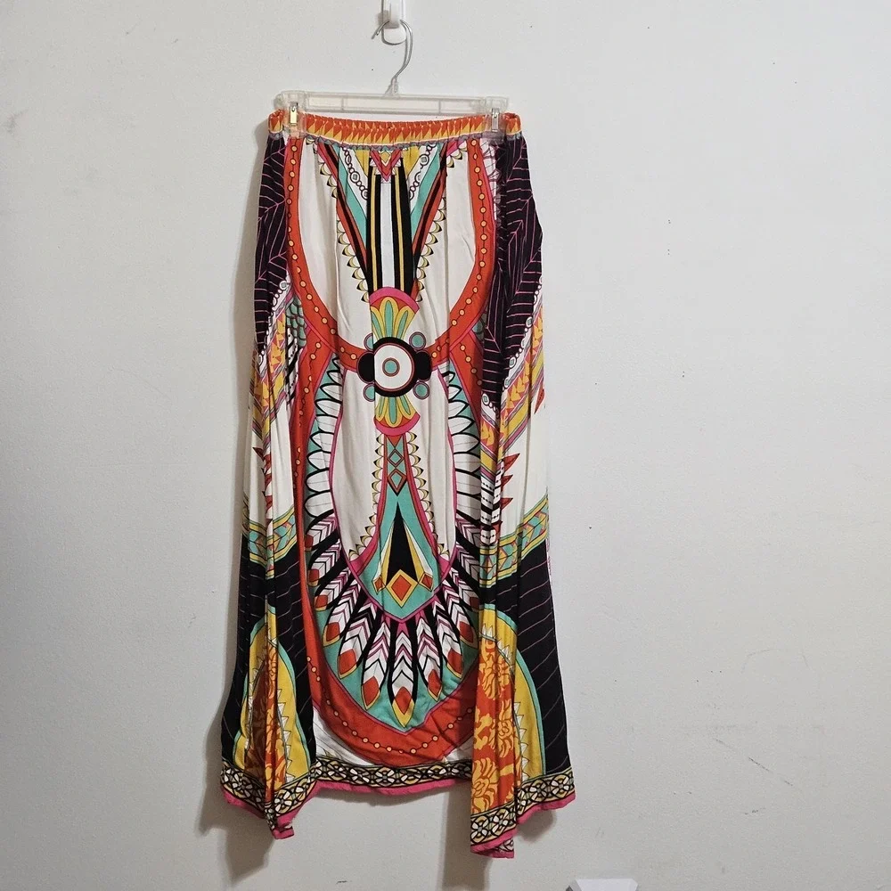 Flying Tomato Bohemian Tribal Print Maxi Skirt